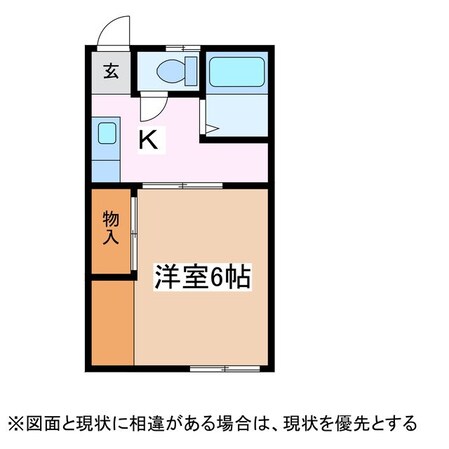 小林ハイツ南棟の物件間取画像